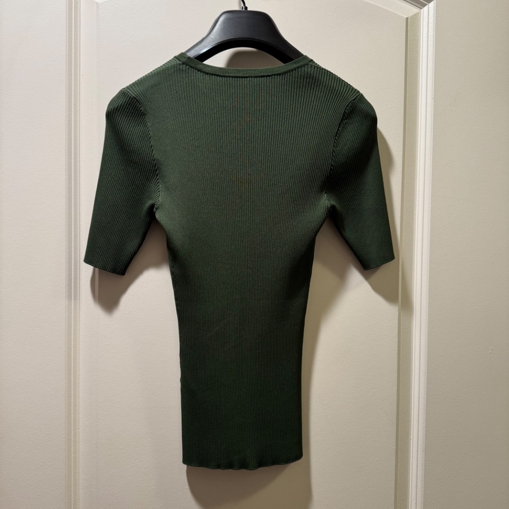 ZIMMERMANN POPPY KNIT TEE Size 0 Olive - Picture 4 of 7